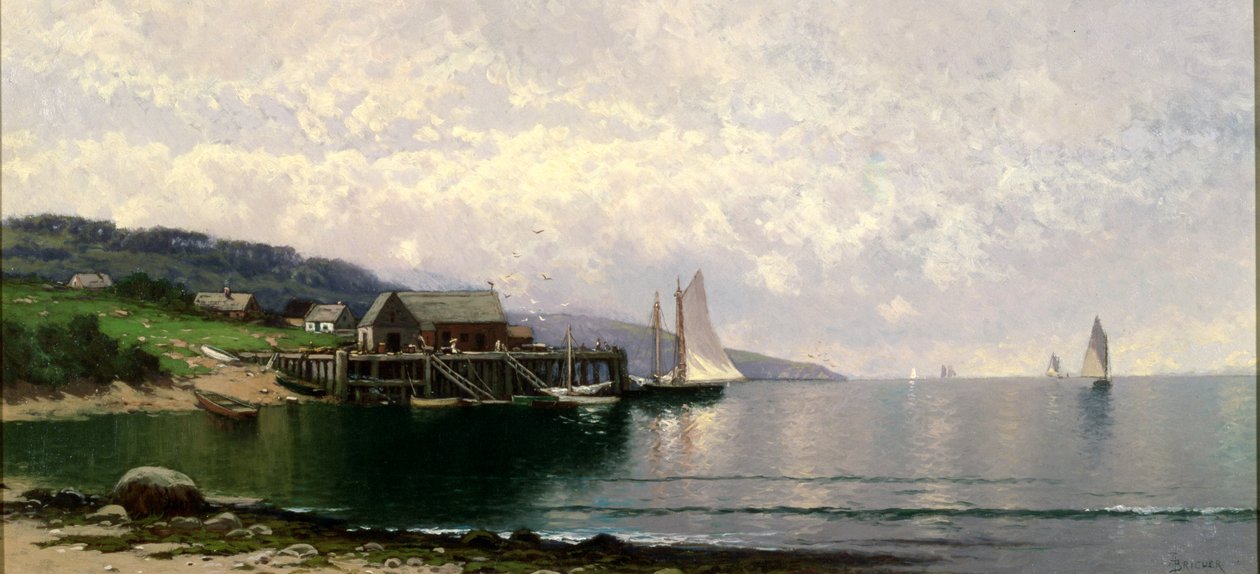 The Landing, Bailey Island, Maine, noin 1907 (öljy kankaalle) tekijältä Alfred Thompson Bricher