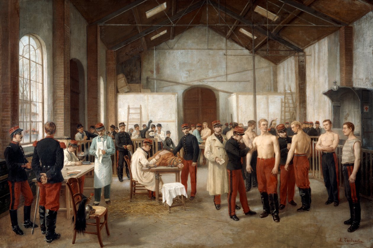 Rokotus Val de Gracen sairaalassa Pariisissa, 1900. tekijältä Alfred Touchemolin