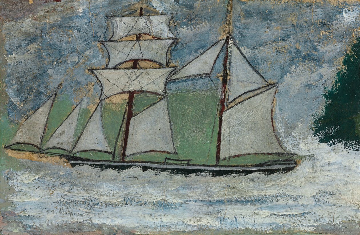 Purjelaiva tekijältä Alfred Wallis