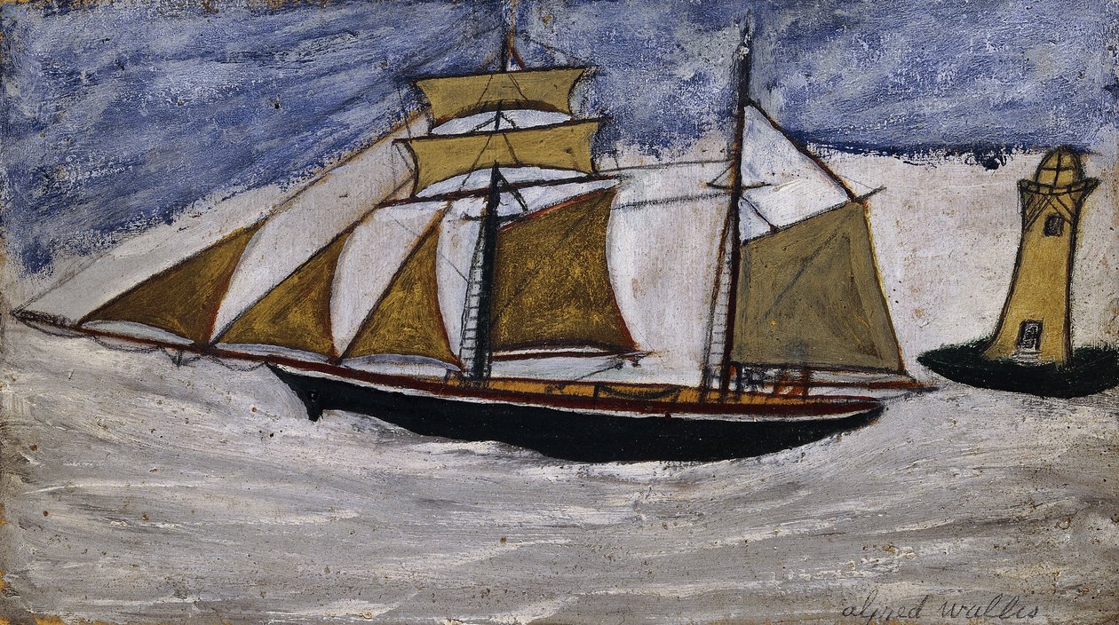 Vene ja majakka tekijältä Alfred Wallis