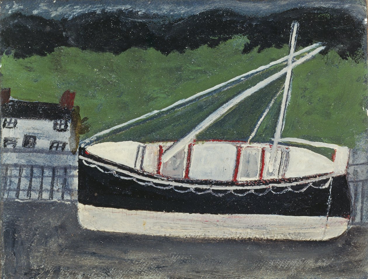 Veneitä satamassa tekijältä Alfred Wallis