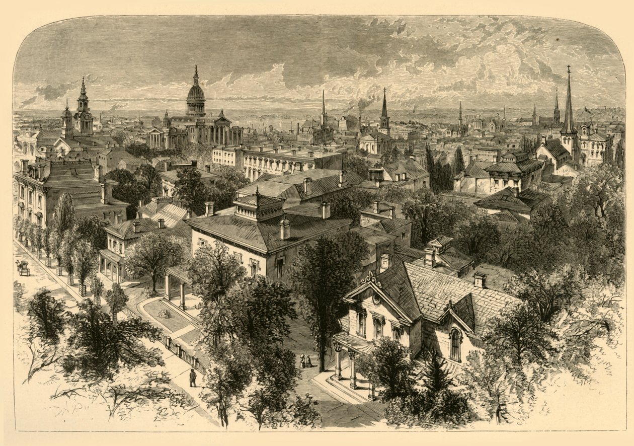 "Milwaukeen kaupunki", 1874. tekijältä Alfred Rudolph Waud