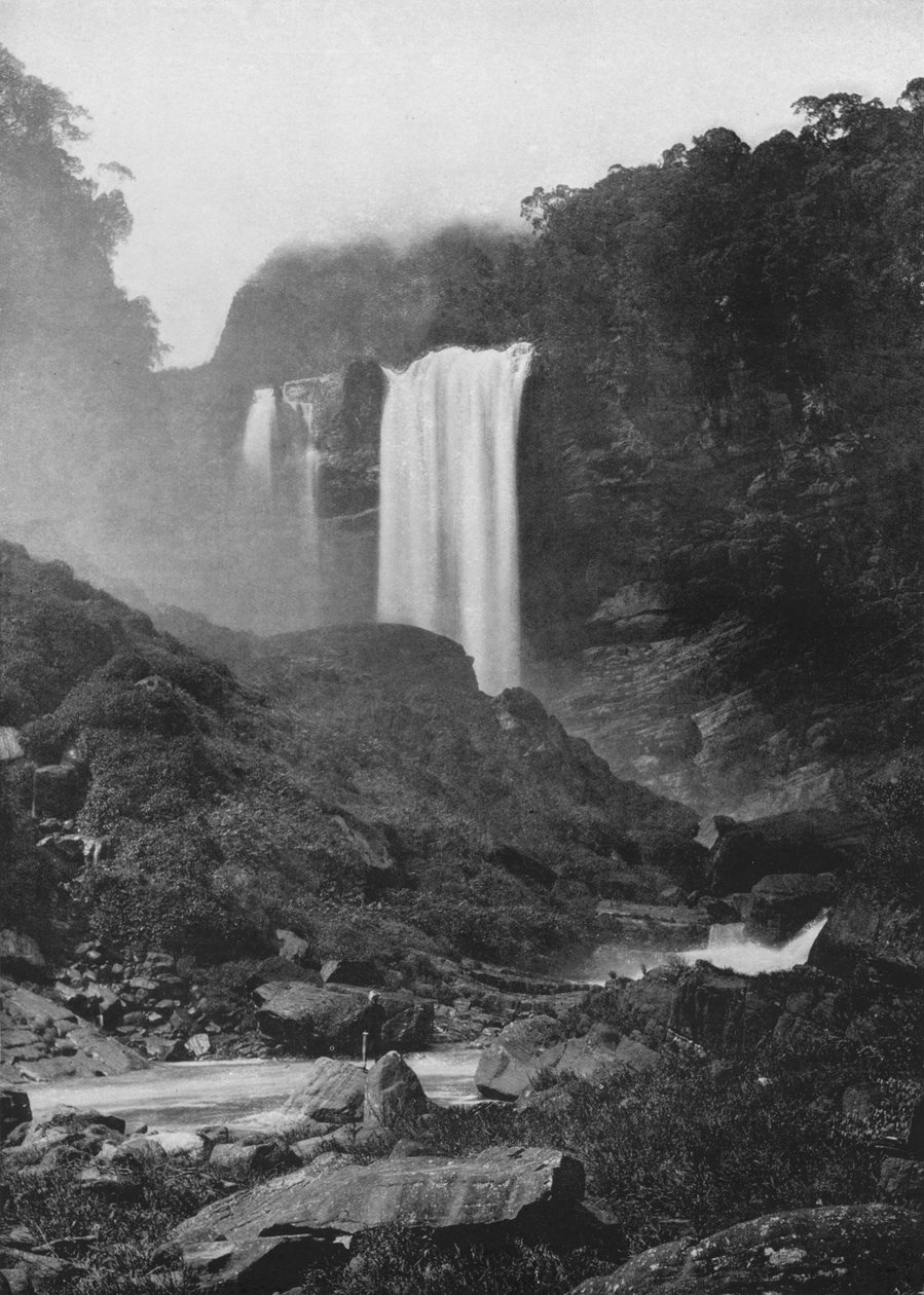 Laxapana Falls, c1890, 1910 tekijältä Alfred William Amandus Plate