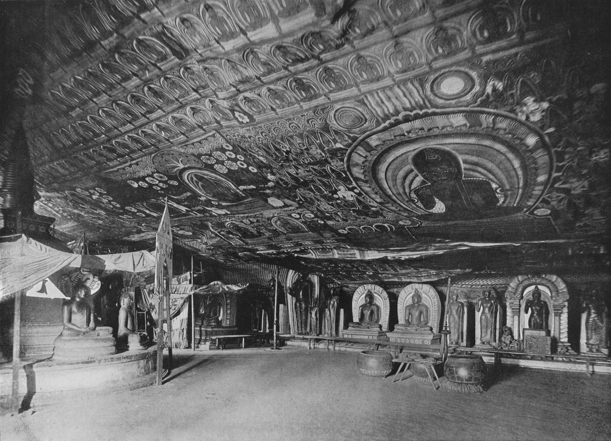 Rangiri Rock Temple, Dambulla, 1890, 1910 tekijältä Alfred William Amandus Plate