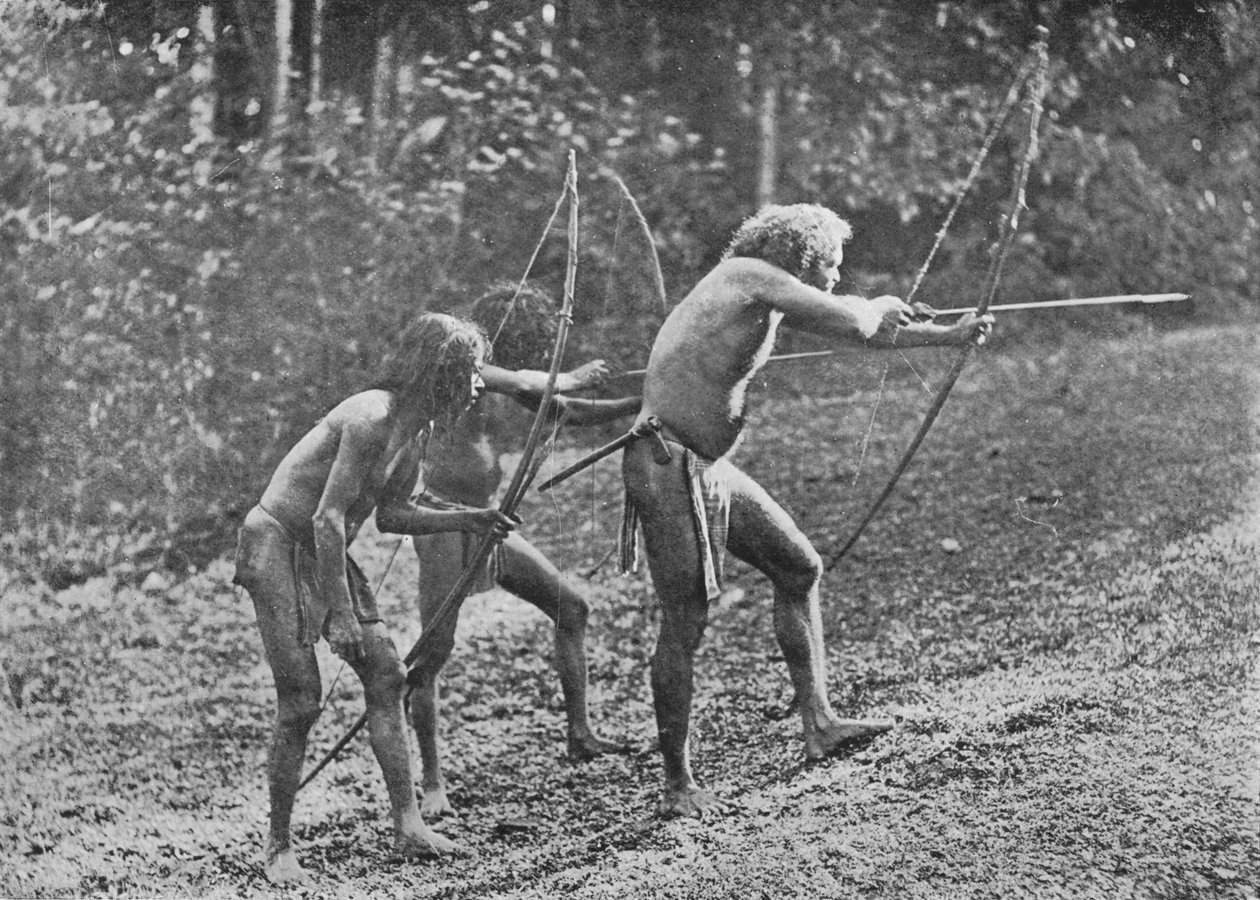 Veddahs or Wild Men, c1890, 1910 tekijältä Alfred William Amandus Plate