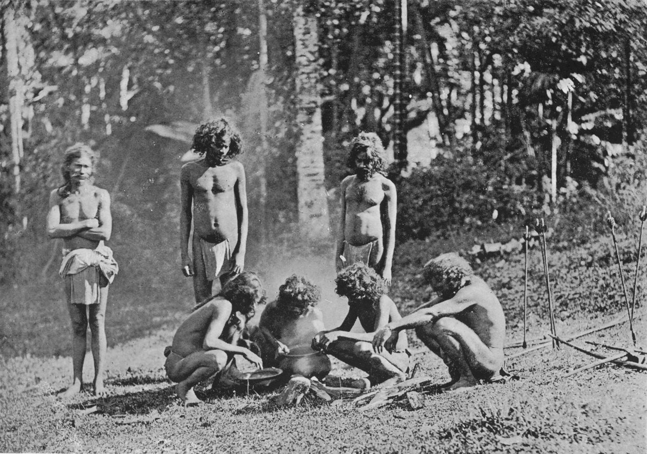 Veddahs or Wild Men, c1890, 1910 tekijältä Alfred William Amandus Plate