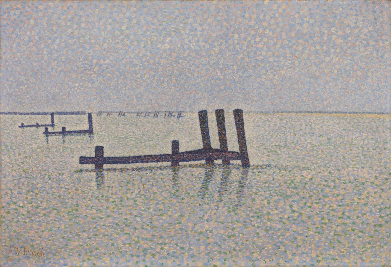 Kanava Nieuwpoortissa, n. 1889 tekijältä Alfred William Finch