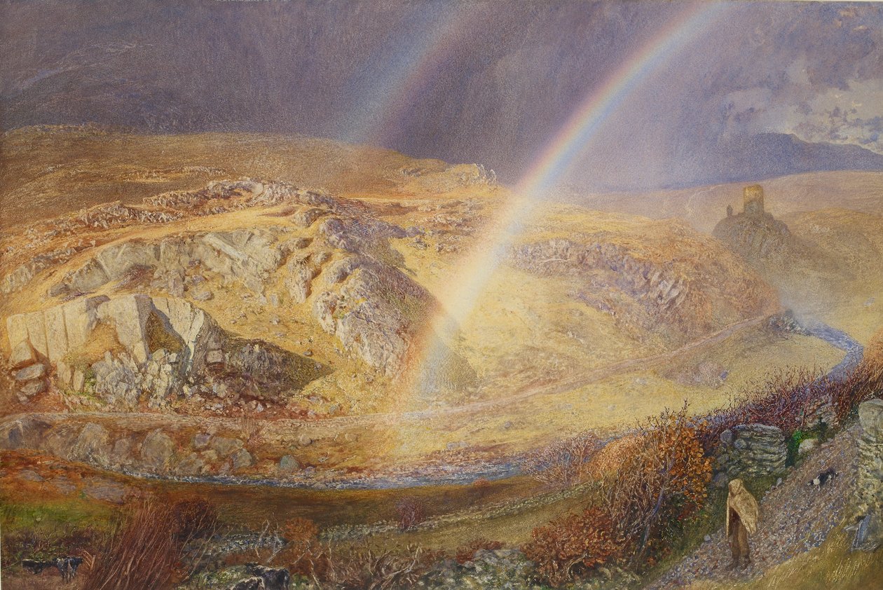 Marraskuun sateenkaari, Dolwyddelan Valley, 11. marraskuuta 1866, klo 13. 1866 tekijältä Alfred William Hunt