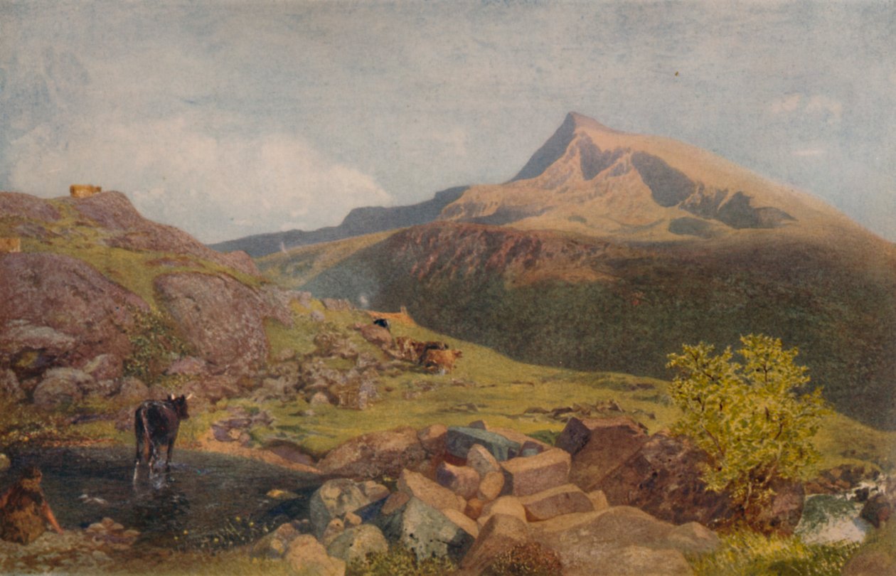 Walesin kukkuloiden joukossa, 1800-luku, 1935 tekijältä Alfred William Hunt