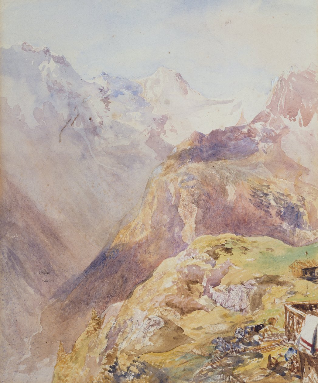 Lauterbrunnenin laakso Murrenista tekijältä Alfred William Hunt