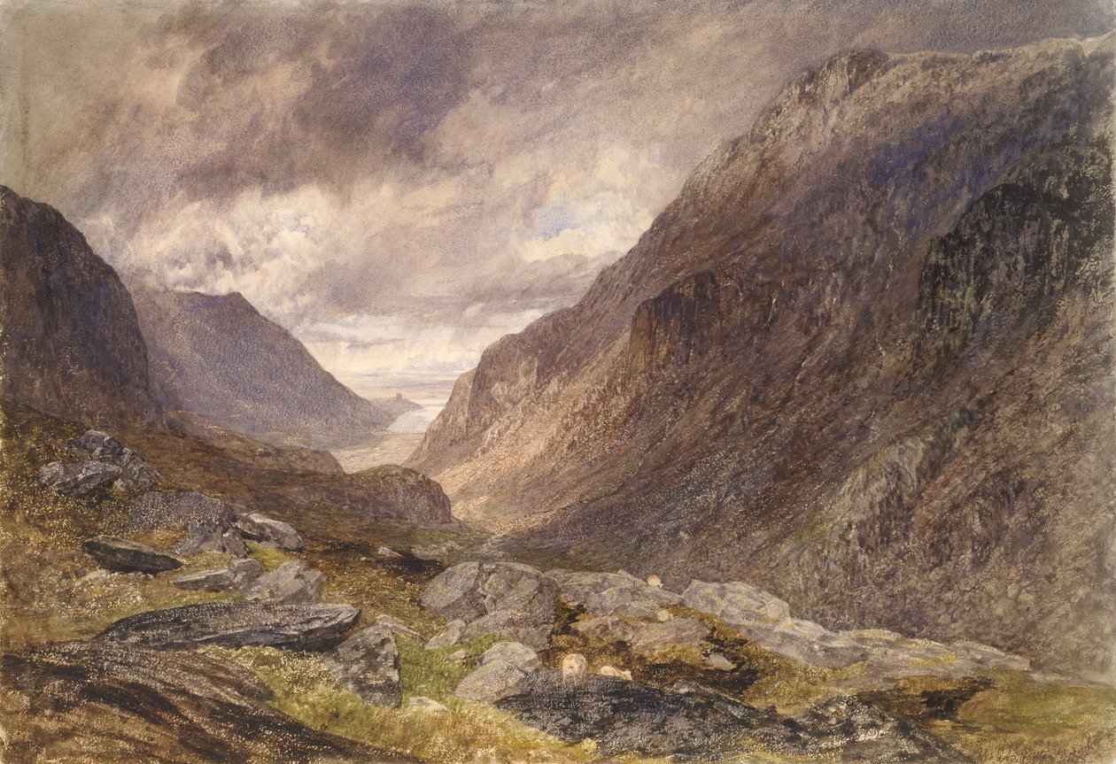 Llanberiksen sola, c1853 tekijältä Alfred William Hunt