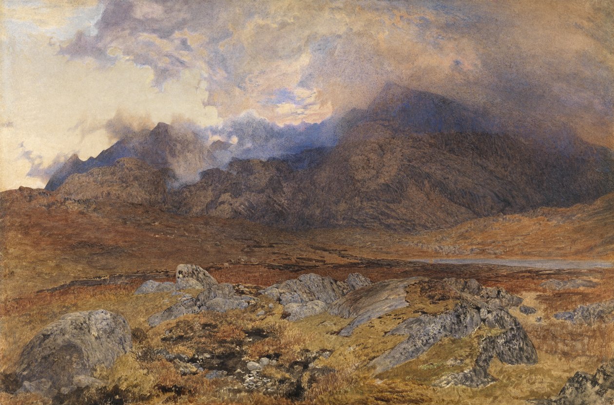 Snowdon huhtikuun rakeiden jälkeen tekijältä Alfred William Hunt