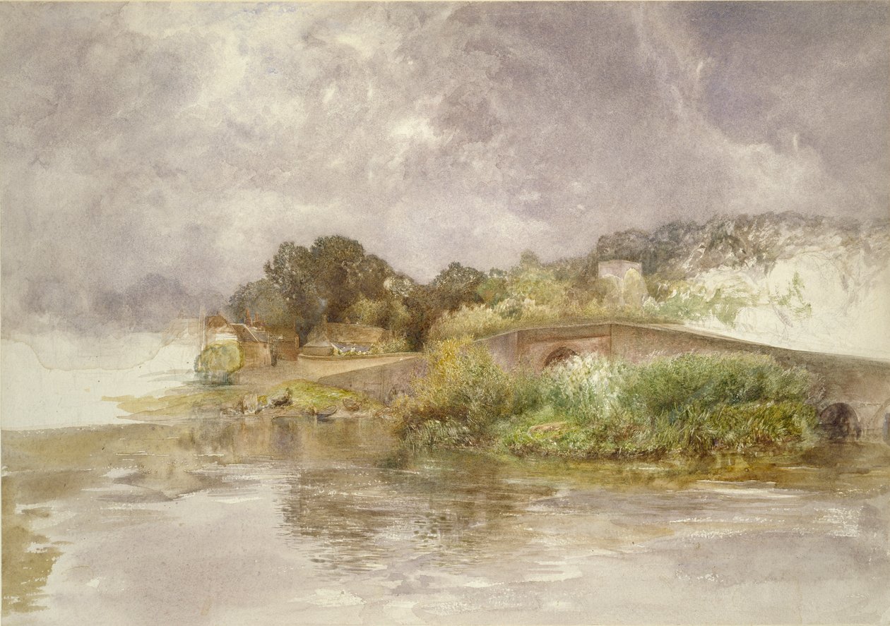 Sonning Bridge, 1882 tekijältä Alfred William Hunt