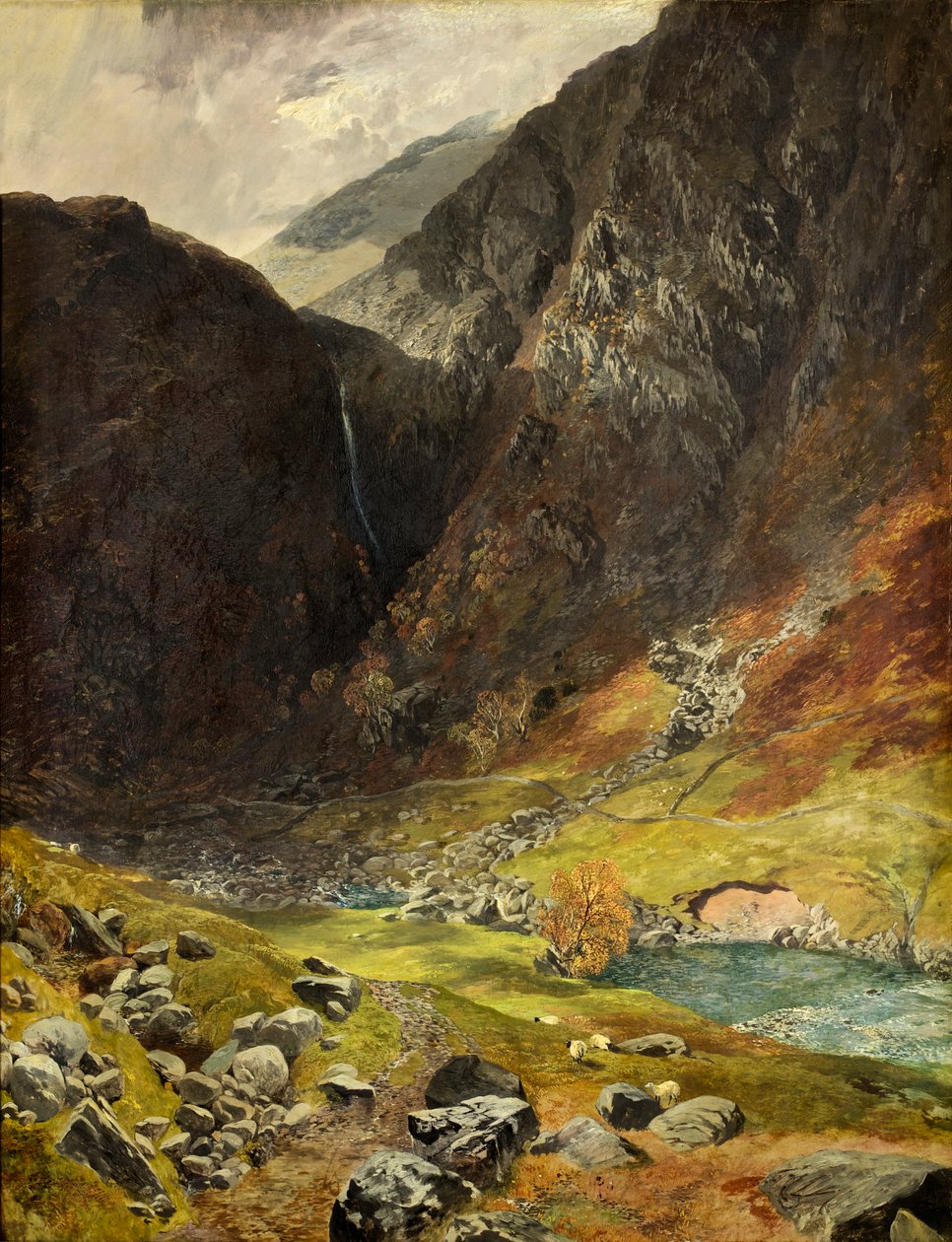 Styhead Pass, Borrowdale, 1854 tekijältä Alfred William Hunt