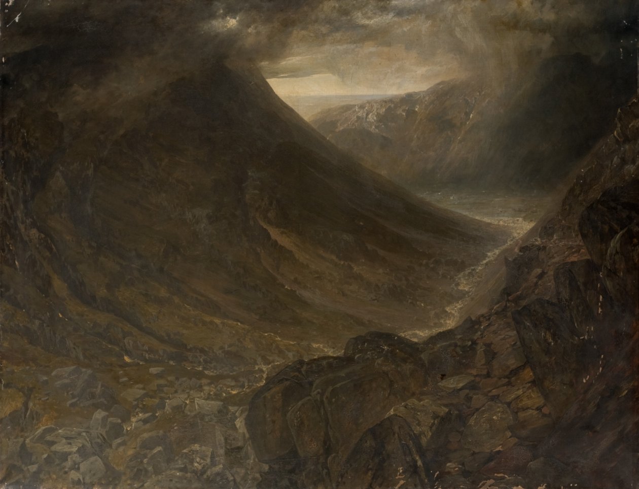 Wasdale Head Styhead Passista, Cumbria, n. 1854 tekijältä Alfred William Hunt