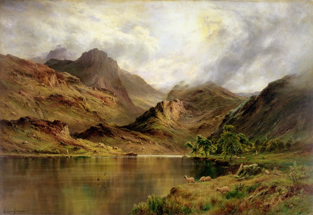 Banks of Arrochar (öljy kankaalle) tekijältä Alfred de Breanski