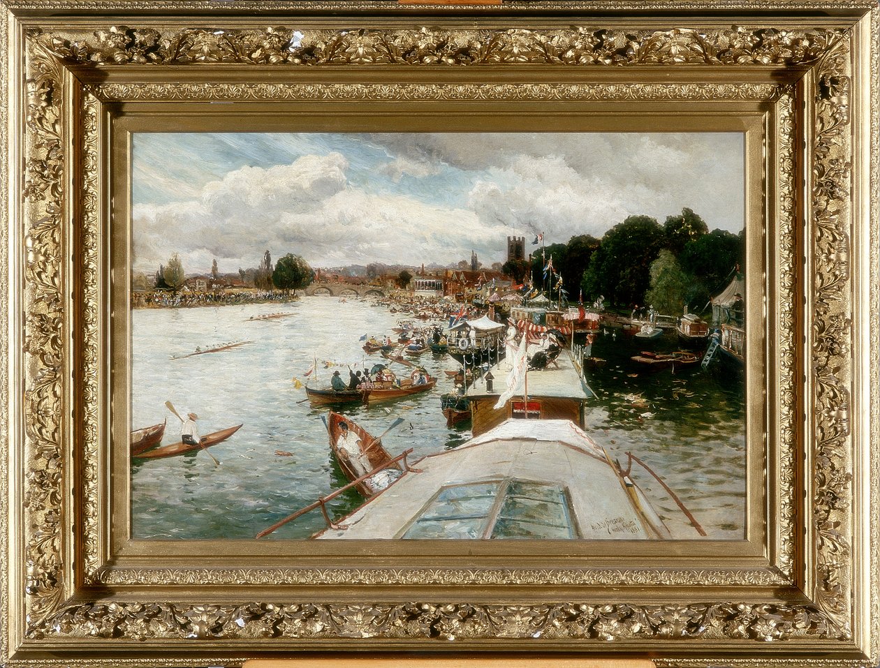 Henley Regatta, 1881 tekijältä Alfred de Breanski