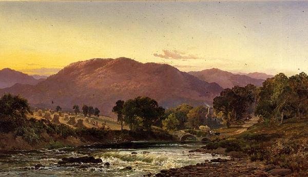 Lähellä Llangollen Passia, Pohjois-Wales tekijältä Alfred de Breanski