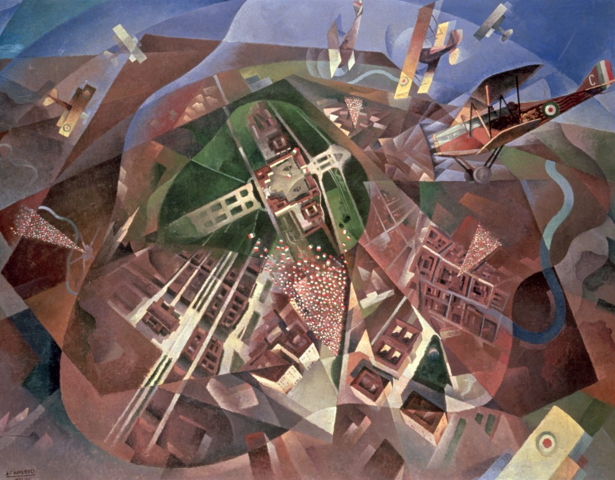 Lento Wienin yli, 1933 tekijältä Alfredo G. Ambrosi