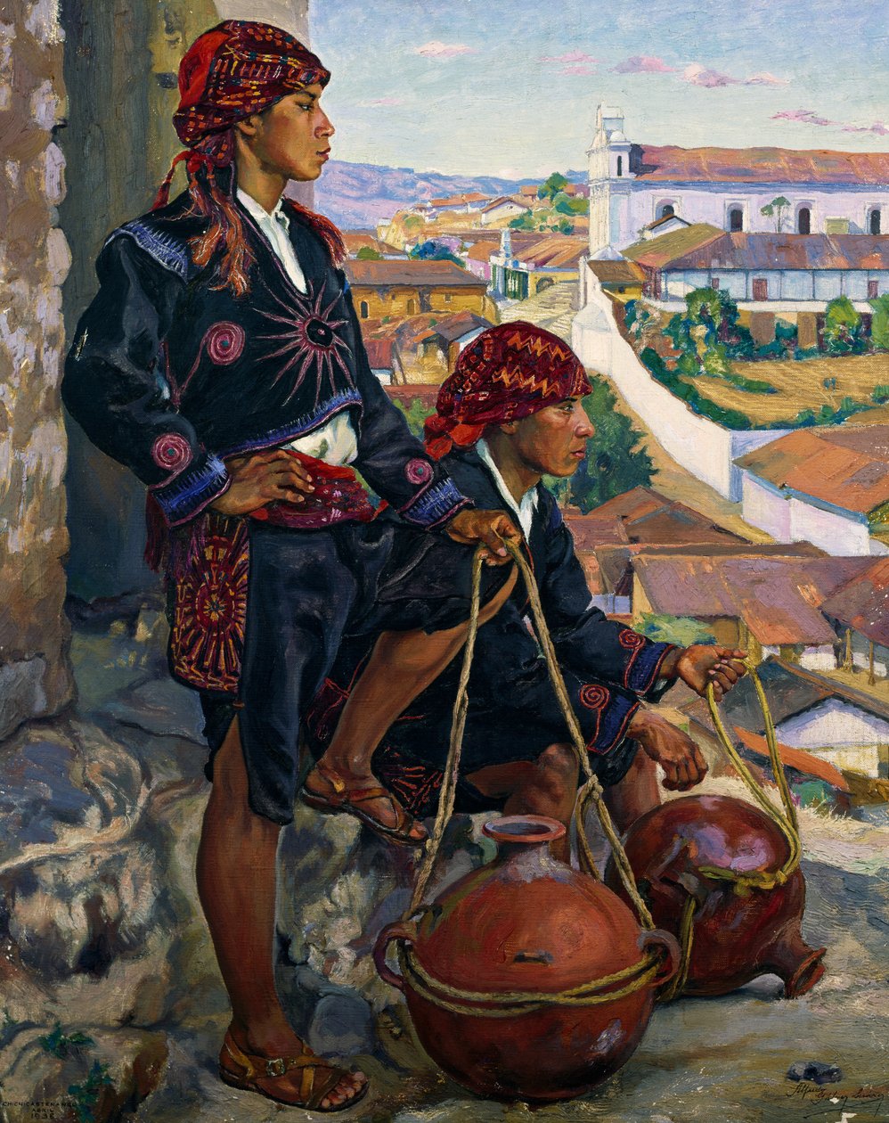 Water Carriers, Chichicastenango tekijältä Alfredo Gálvez Suárez