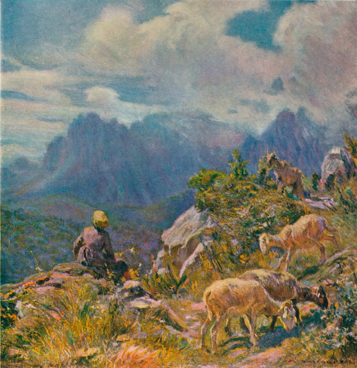 Laitumet Apuan Alpeilla, n. 1922 tekijältä Alfredo Vaccari