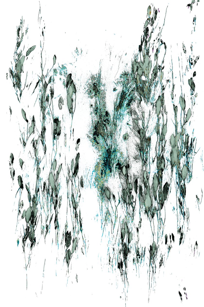 Whispers of the Stream, 2017 (käsin maalattu valokuva) tekijältä Alice Gur Arie