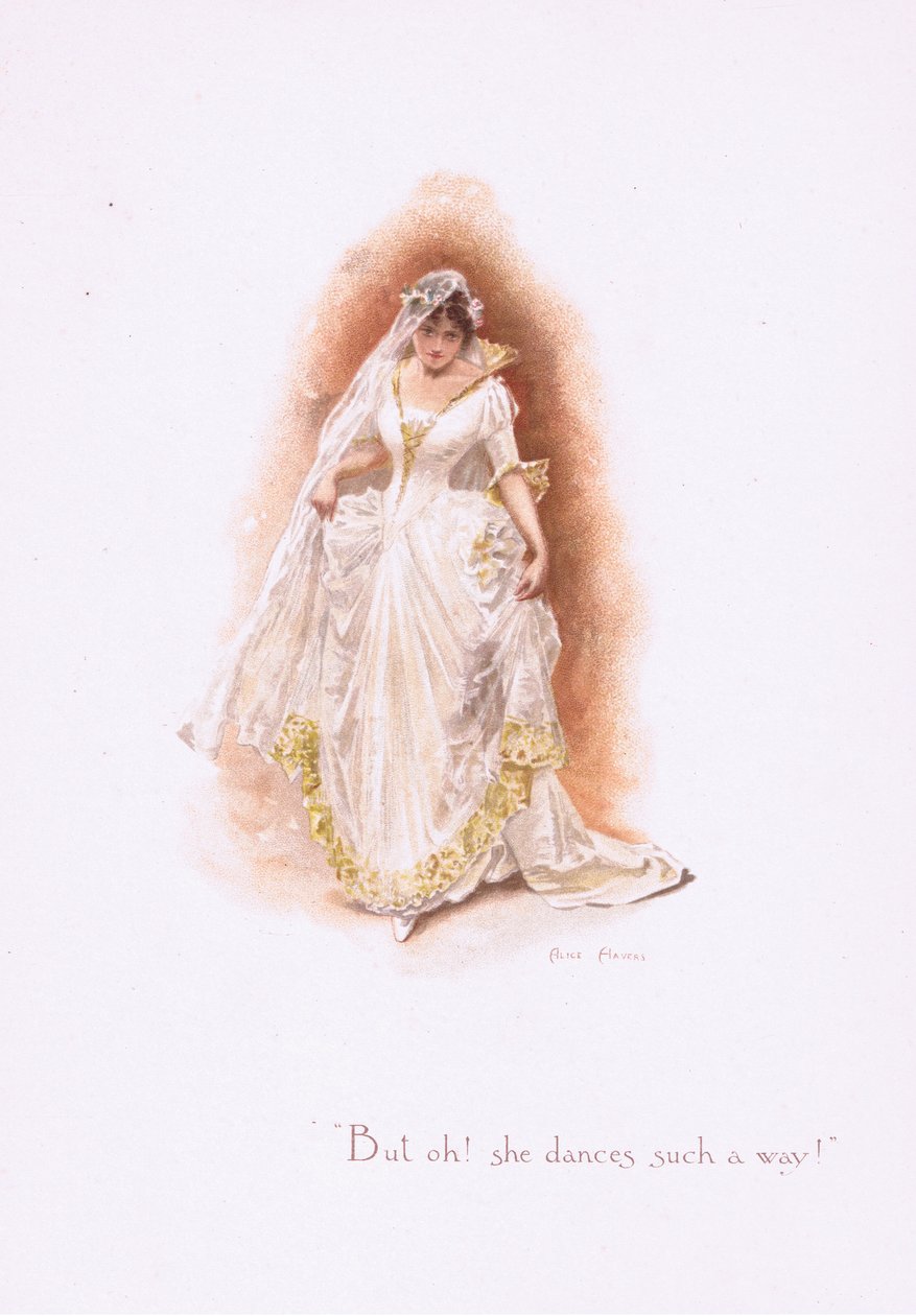 Mutta voi, hän tanssii niin!, kappaleesta Some Old Love Songs, jonka on julkaissut Hildesheimer & Faulkner, 1892. tekijältä Alice Havers