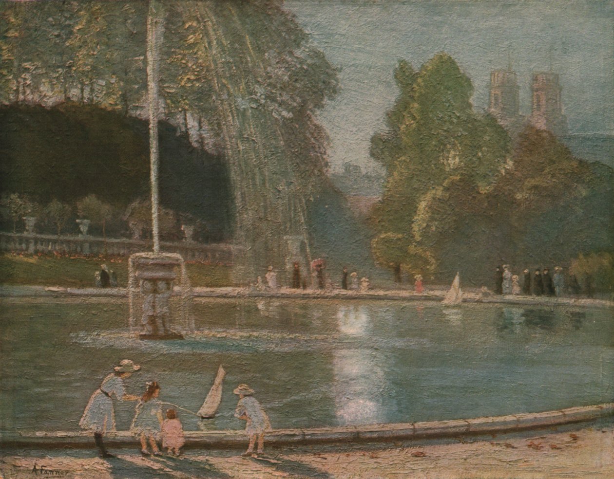 La Fontaine, 1800-luvun loppu - 1900-luvun alku, n. 1930. tekijältä Alice Maud Fanner