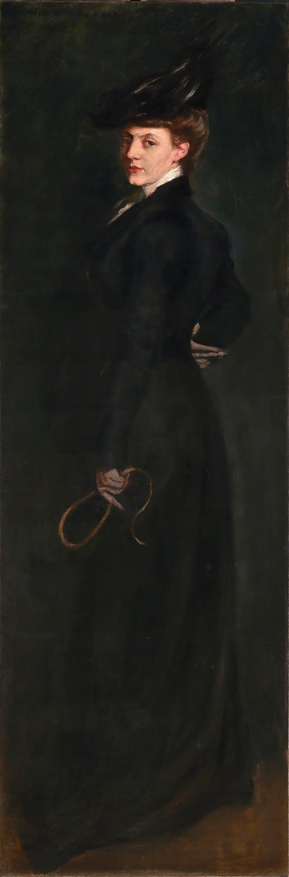 Anita valmis ajelulle, n. 1896. tekijältä Alice Pike Barney