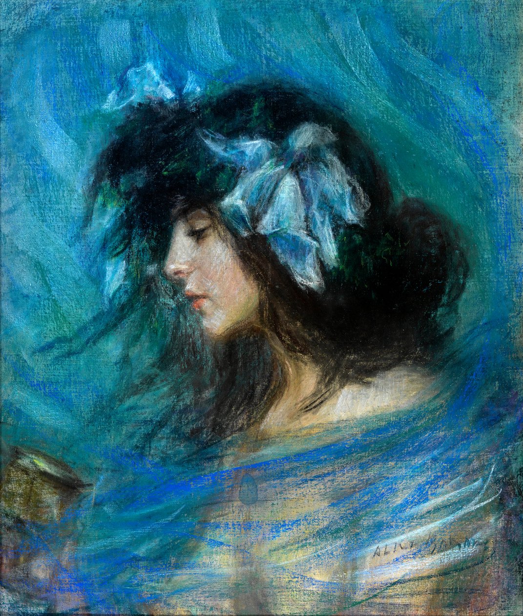 Dreamland, n. 1906 (pastelli paperille) tekijältä Alice Pike Barney