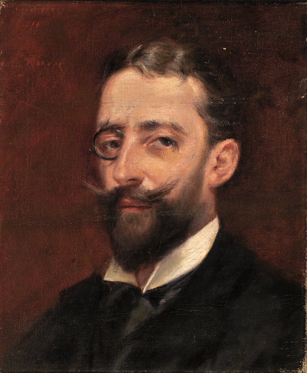 Mies monoklin kanssa, n. 1887-1889. tekijältä Alice Pike Barney