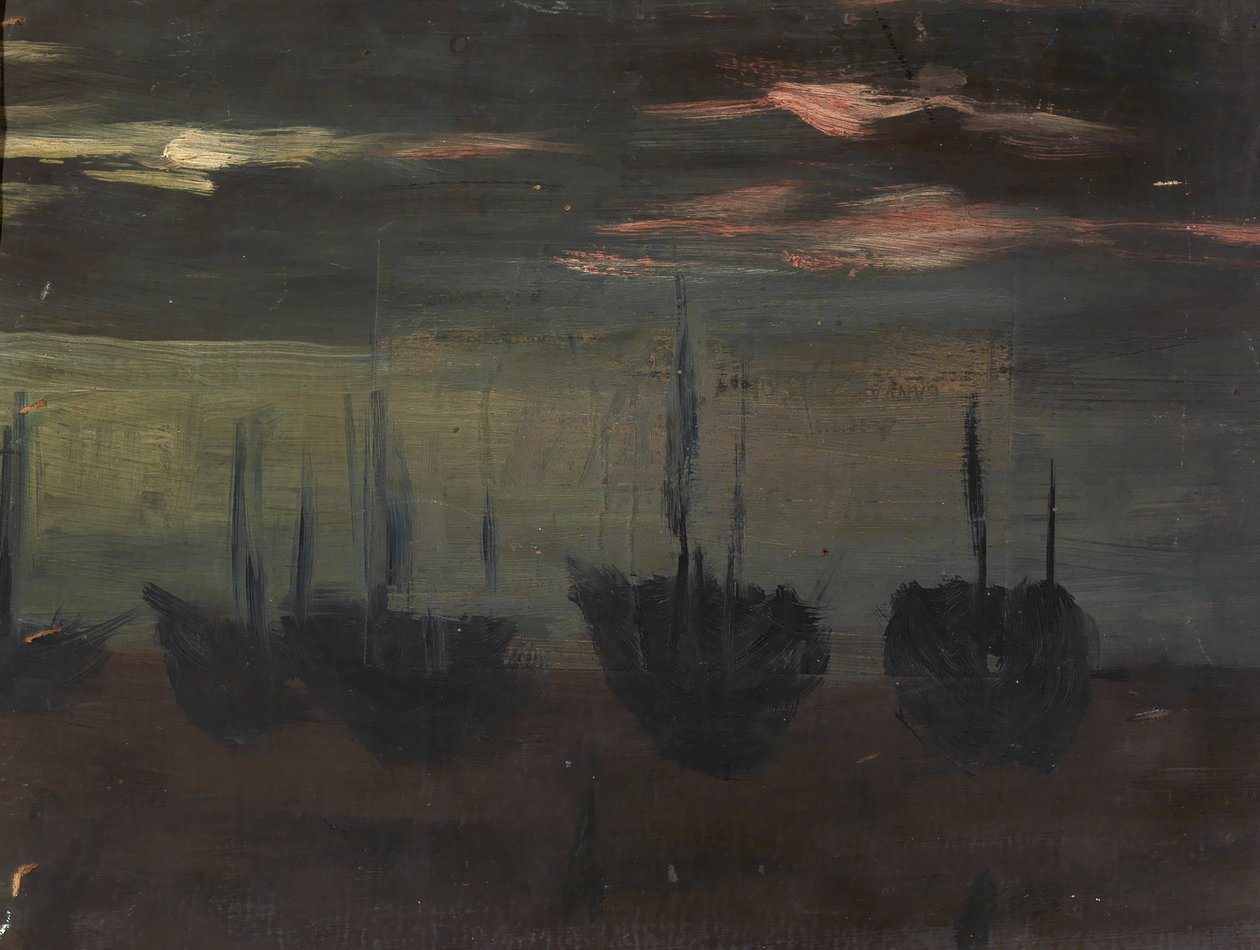 Laivat Moonlightissa, n.d. tekijältä Alice Pike Barney