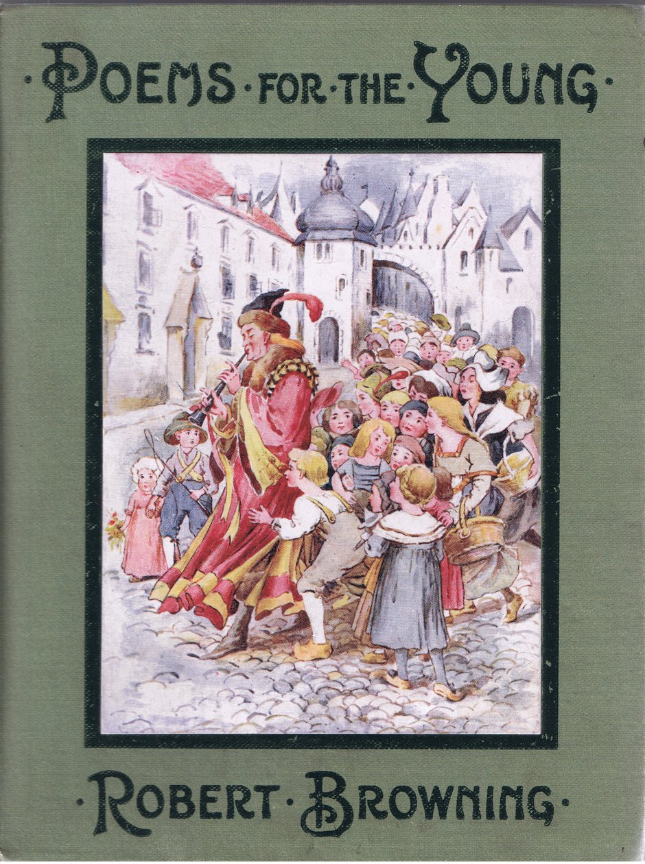 Etukansi: Kuvitus teoksesta Runoja nuorille: Robert Browning, noin 1920 tekijältä Alice Ross