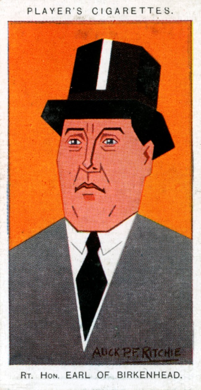 Frederick Edwin Smith, Birkenheadin ensimmäinen jaarli, lordikansleri, 1926. tekijältä Alick P. F. Ritchie