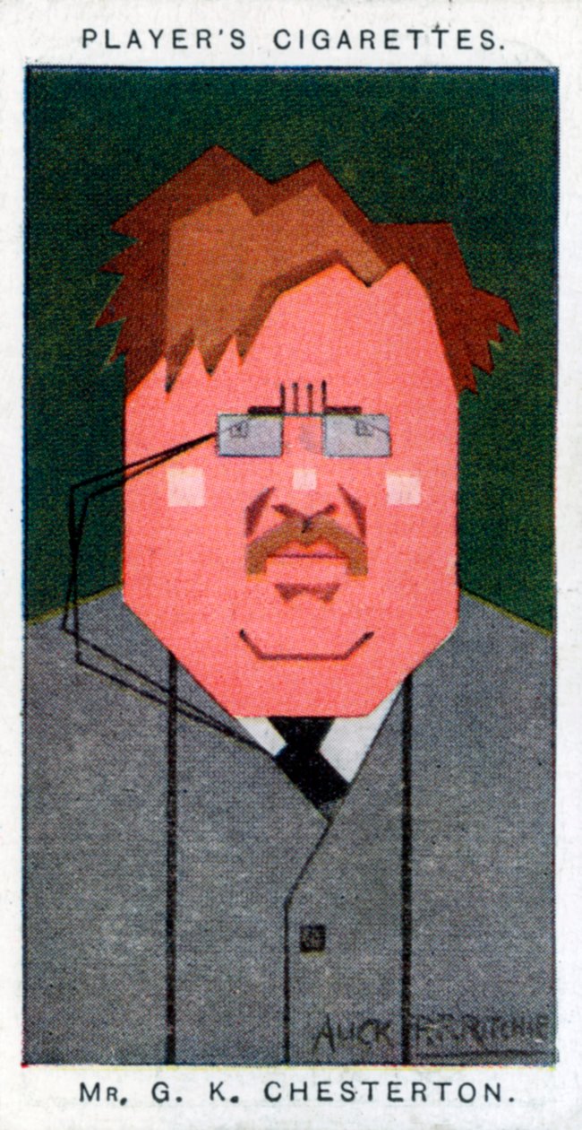 GK Chesterton, brittiläinen runoilija, kirjailija ja kriitikko, 1926 tekijältä Alick P. F. Ritchie