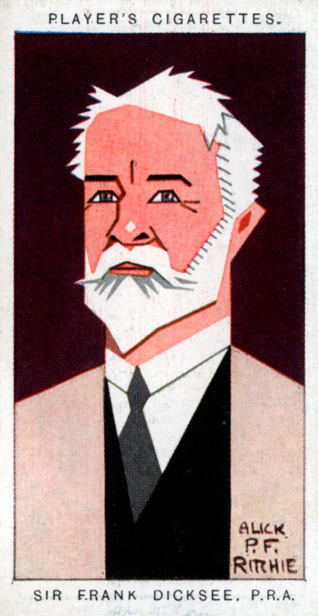 Sir Francis Bernard Dicksee, brittiläinen taidemaalari, 1926. tekijältä Alick P. F. Ritchie