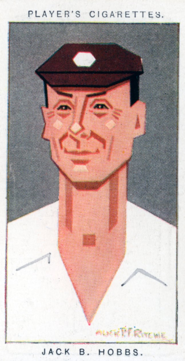 Sir Jack Hobbs, brittiläinen kriketinpelaaja, 1926 tekijältä Alick P. F. Ritchie