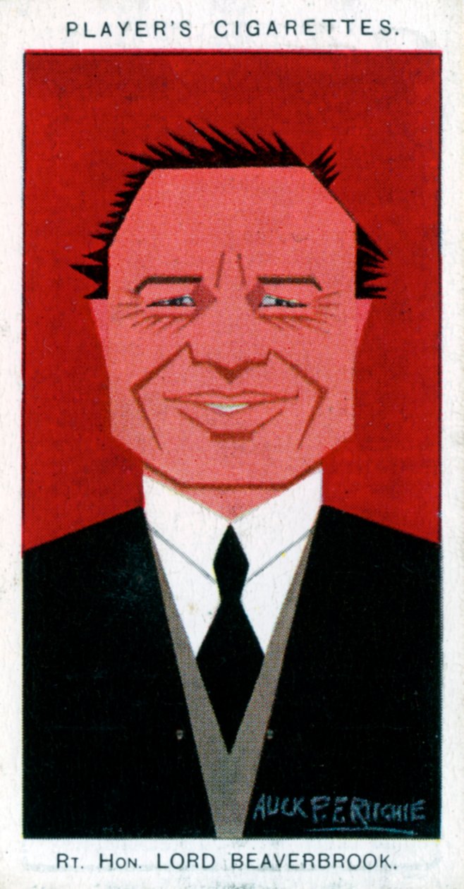 William Maxwell Aitken, 1. Baron Beaverbrook, valtiomies ja sanomalehden omistaja, 1926. tekijältä Alick P. F. Ritchie