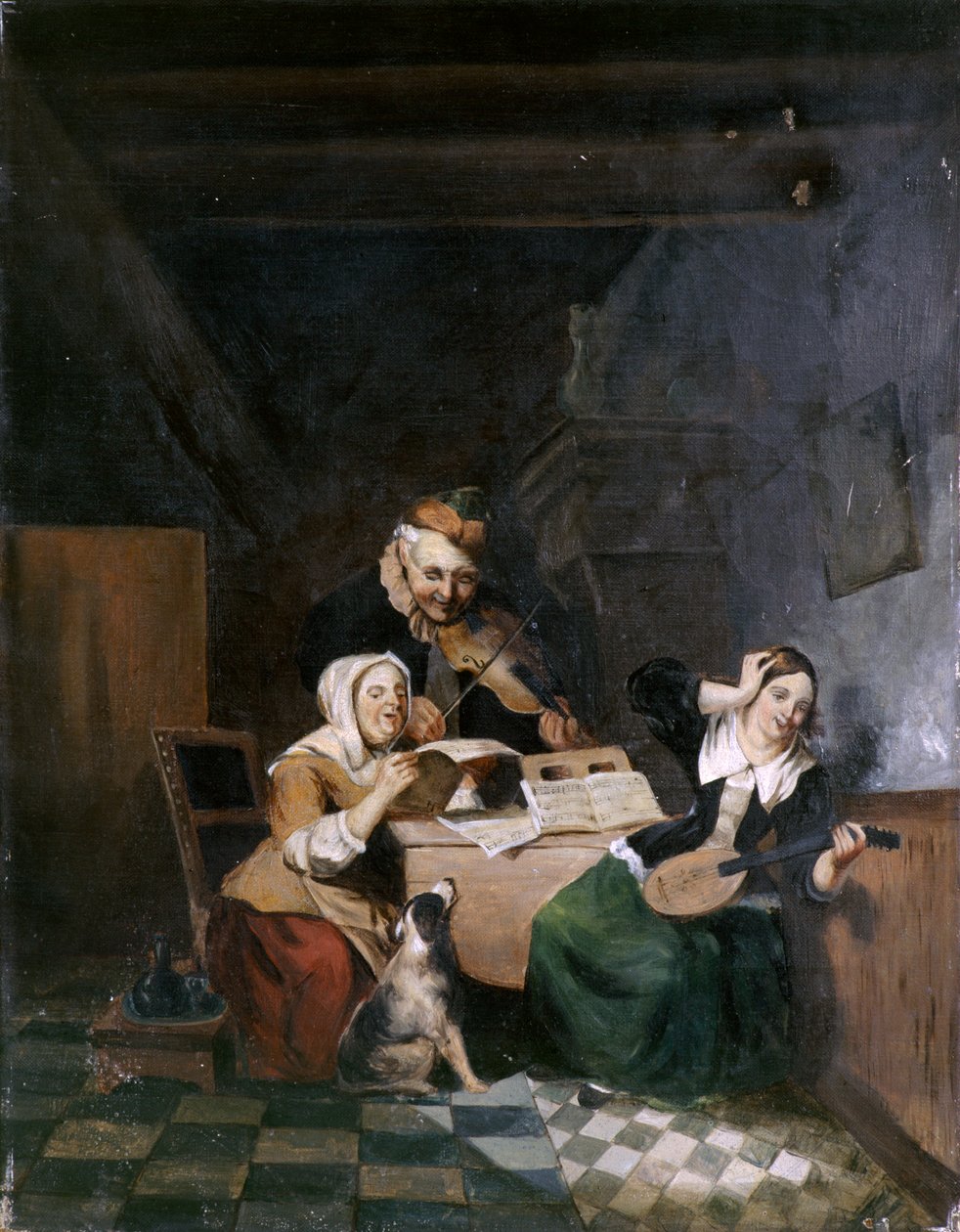 A Music Party (óleo sobre tela) finlandês tekijältä Aline Thellusson