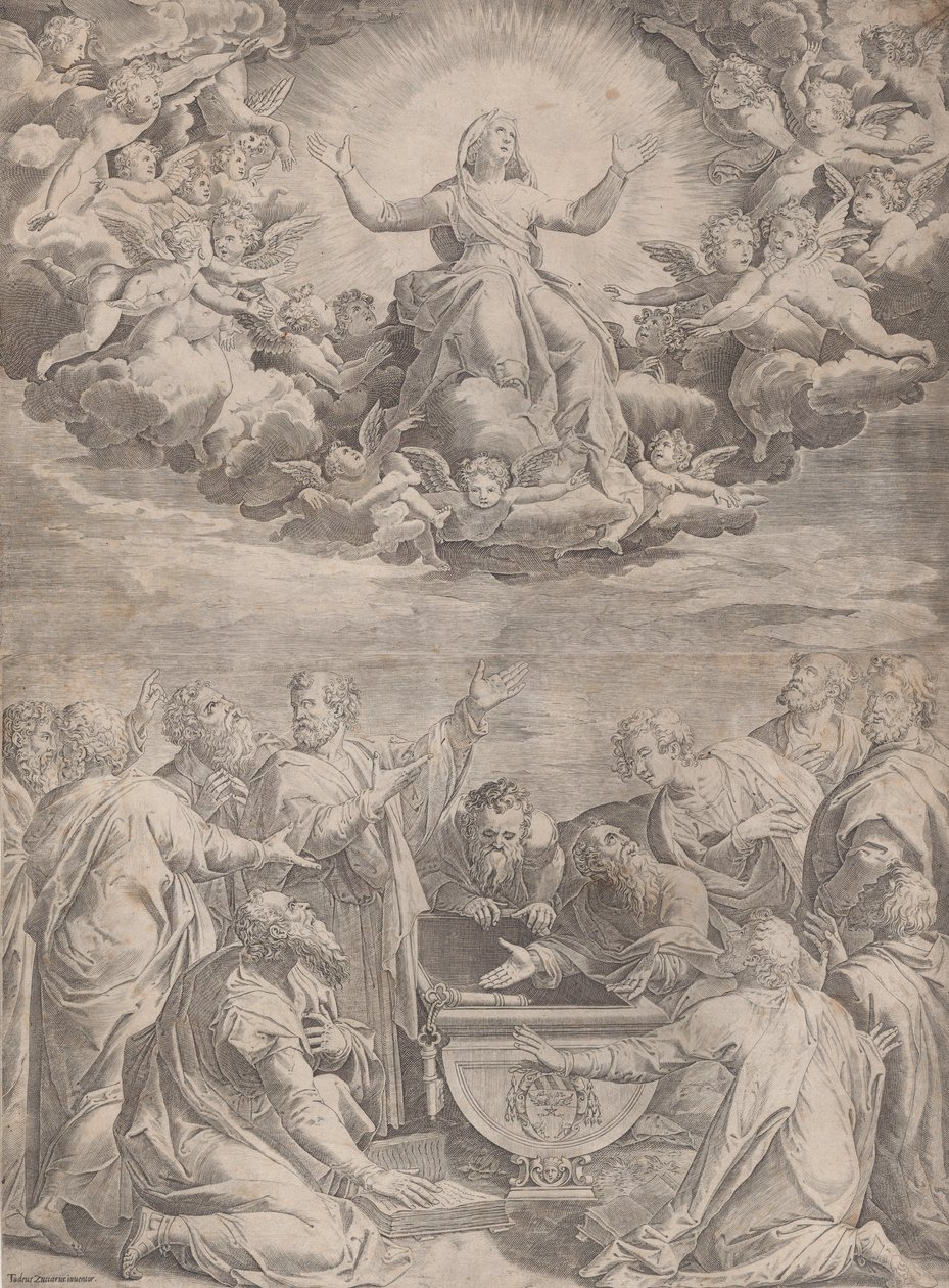 Neitsyt taivaaseenastuminen, 1574-99. tekijältä Aliprando Caprioli
