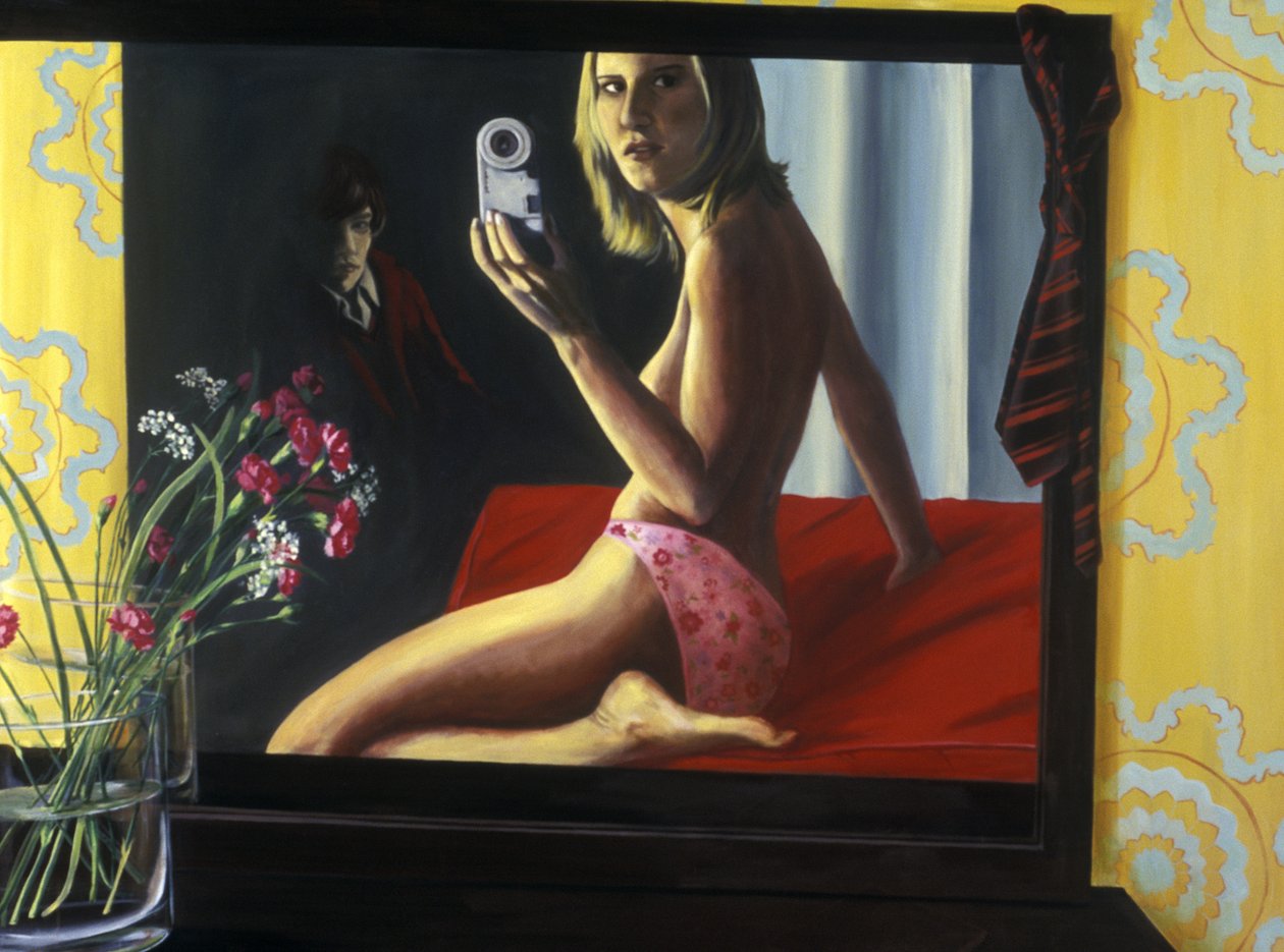 Alusvaatteet, 2000 (akryyli kankaalle) tekijältä Alix Contemporary Artist Soubiran Hall