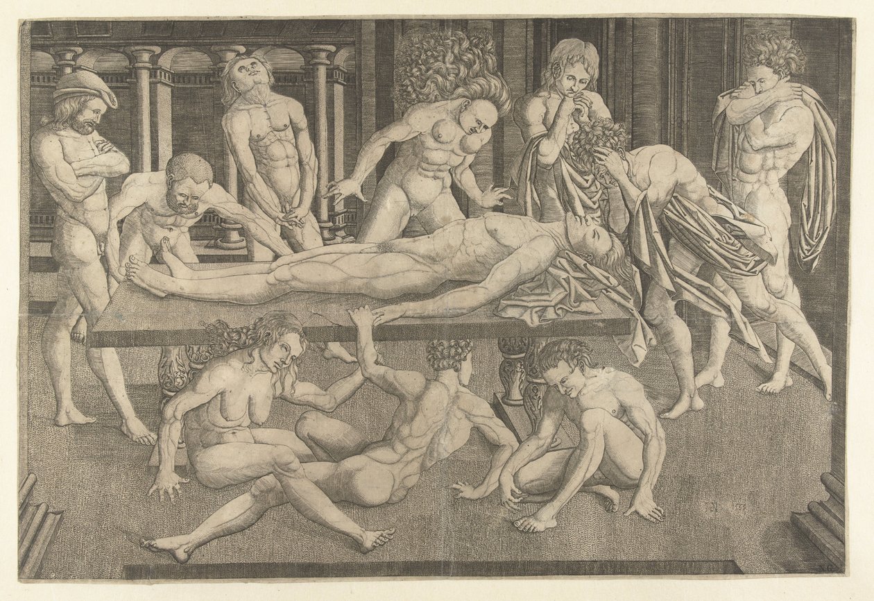 De beining van guttmelta de narni tekijältä Allaert Claesz. (attributed to)
