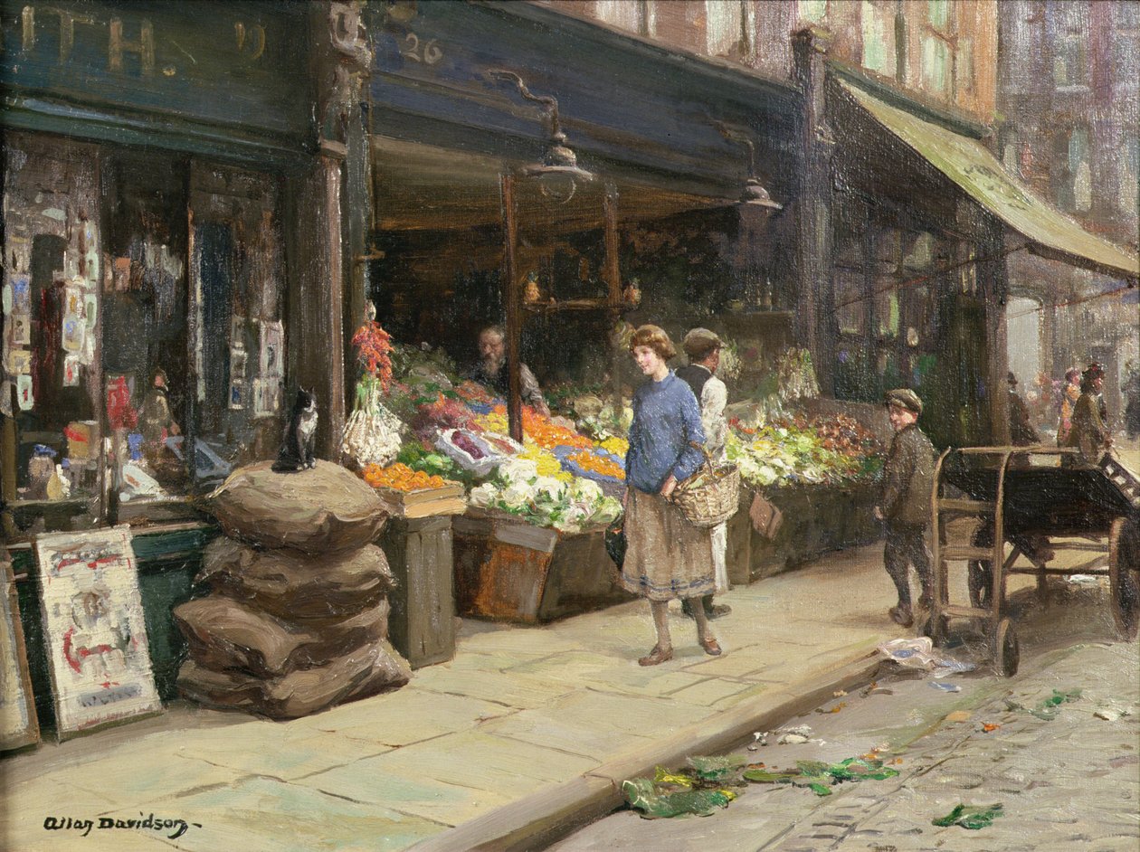 Lontoon Street Market tekijältä Allan Douglas Davidson