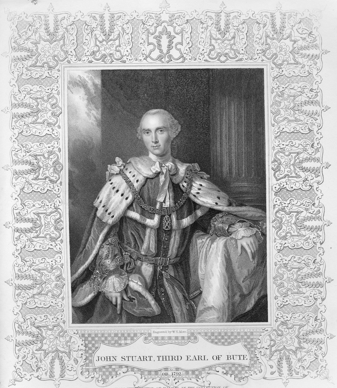 John Stuart, Buten kolmas jaarli, kaiverrus W.T. Mote, 1792 tekijältä Allan Ramsay