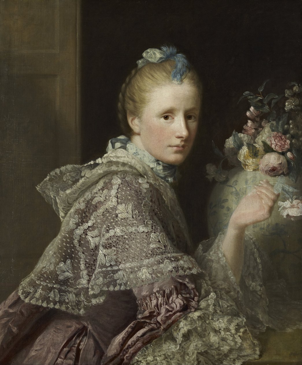 Taiteilijan vaimo - Margaret Lindsay of Evelick, n. 1726 - 1782. tekijältä Allan Ramsay