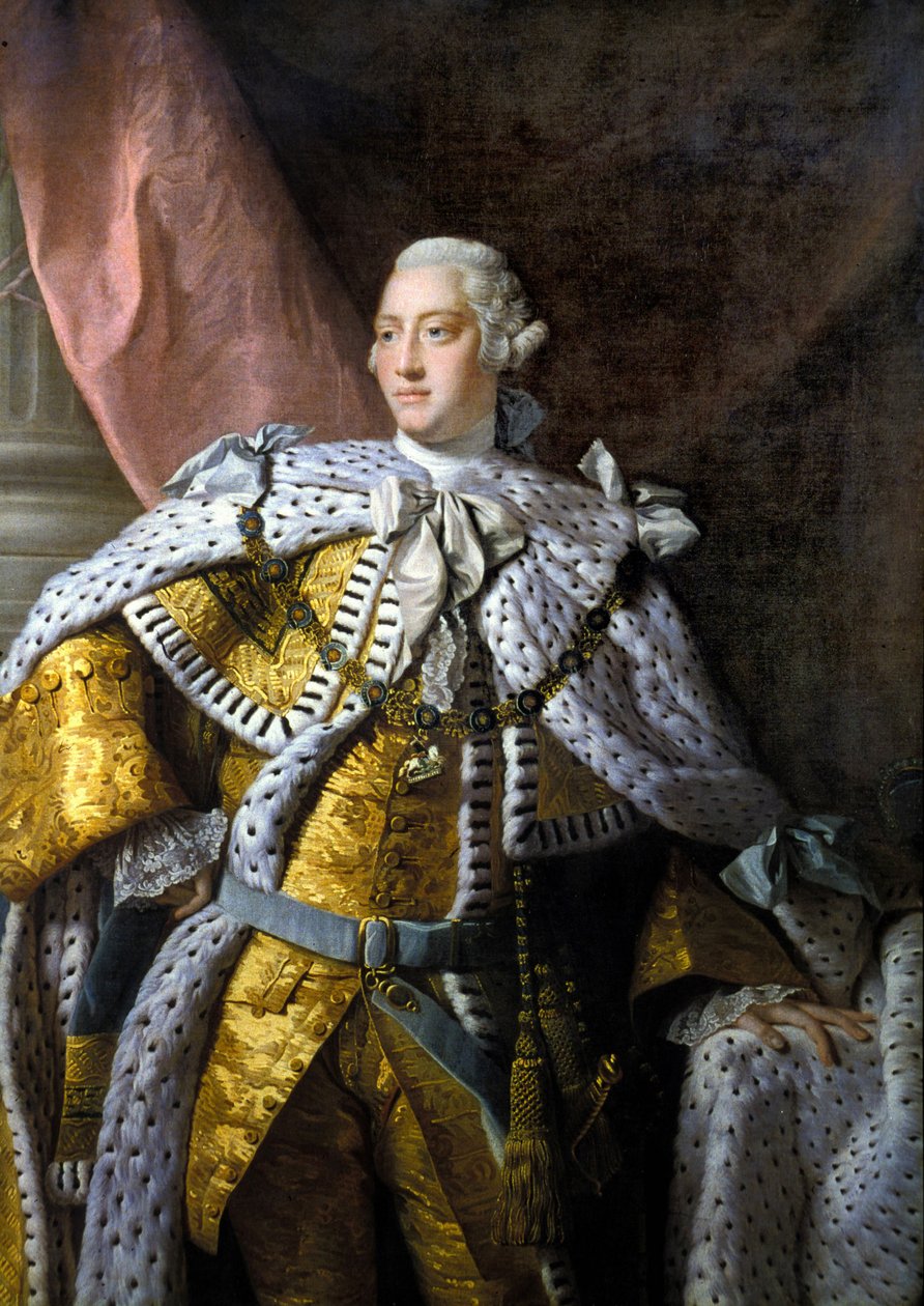 George III:n (1738-1820) muotokuva. Allan Ramsayn maalaus tekijältä Allan Ramsay