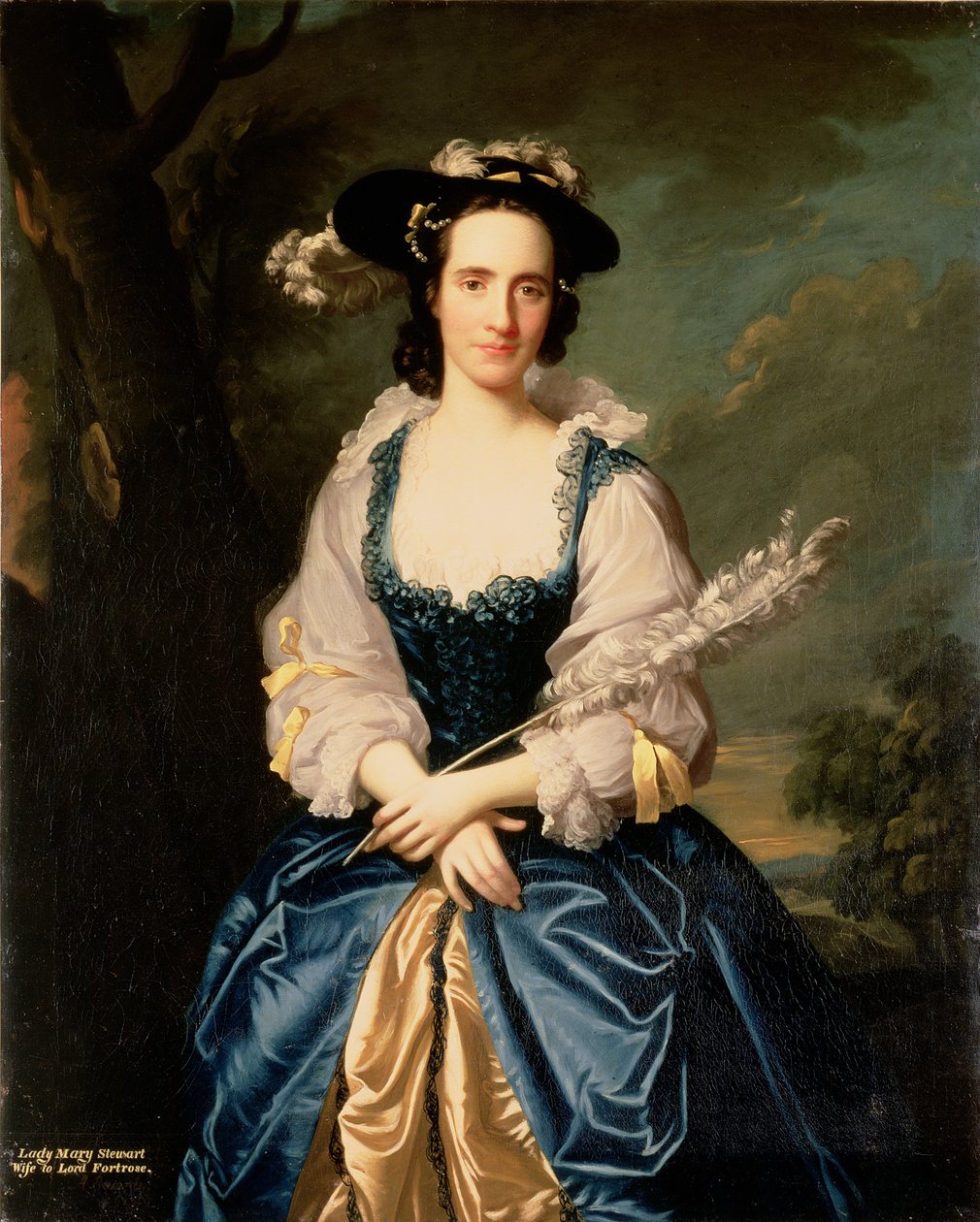 Lady Mary Stewartin muotokuva, lordi Fortrosen Kenneth Mackenzien vaimo, 1749 tekijältä Allan Ramsay