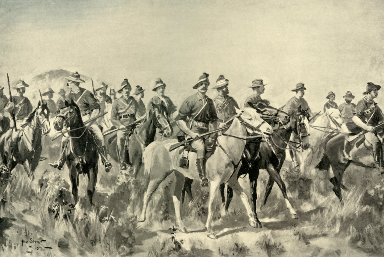 "Australian bushmenit maaliskuussa", 1901. tekijältä Allan Stewart