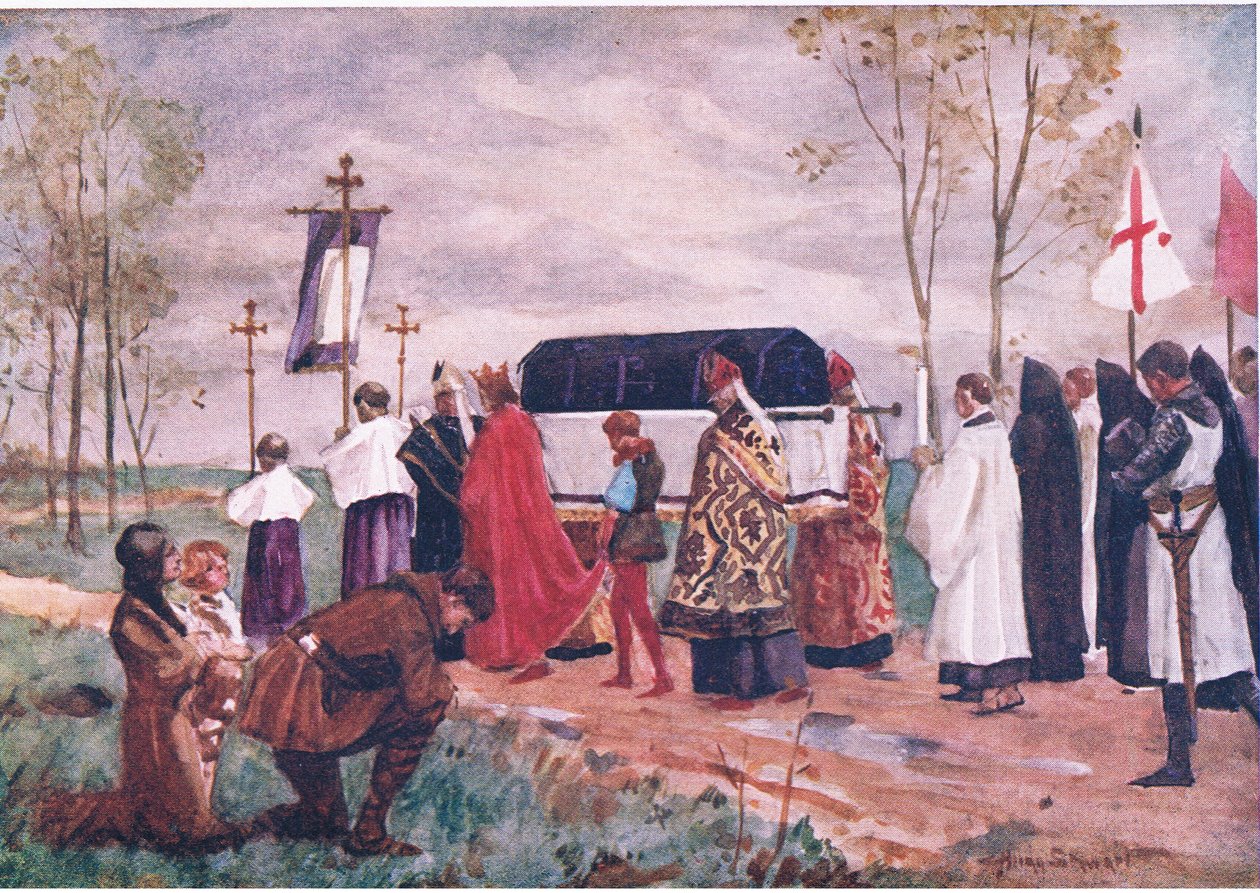 Pyhän Hughin hautaus, kuvitus julkaisusta Children