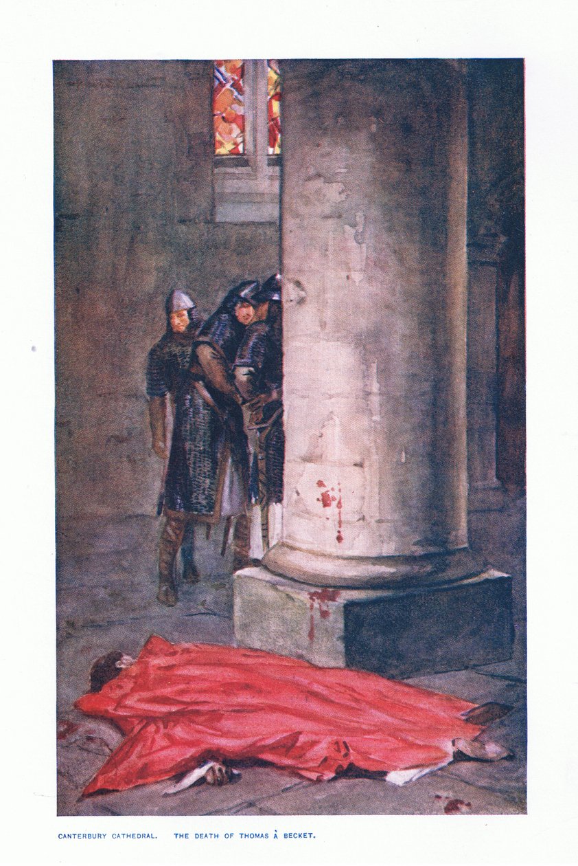 Canterburyn katedraali: Thomas A Beckettin kuolema, kuvitus teoksesta Children